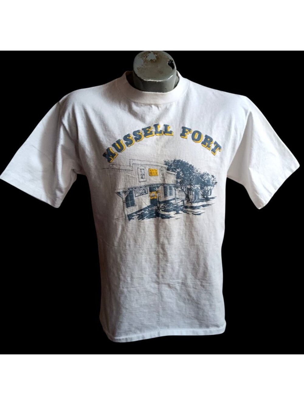 Mussell Fort Tepusquet Vintage T-shirt Large Single Stitch Allsport USA 1990's